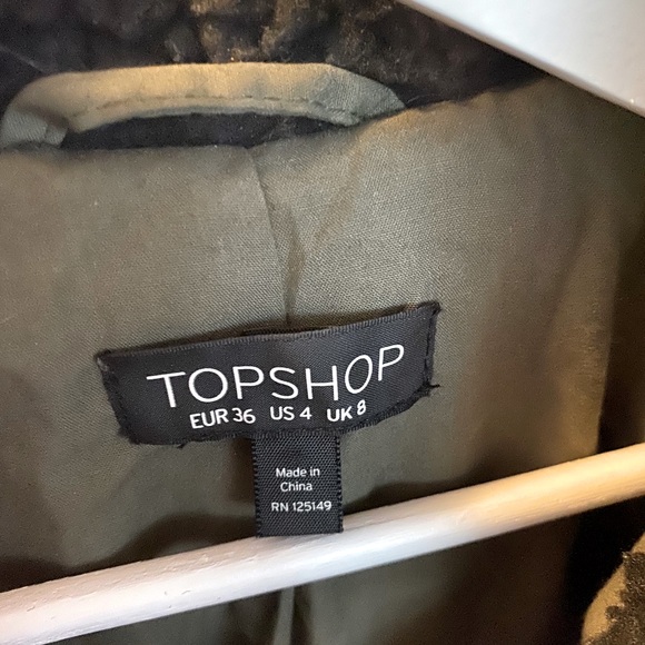 Topshop Teddy Coat - Picture 3 of 3